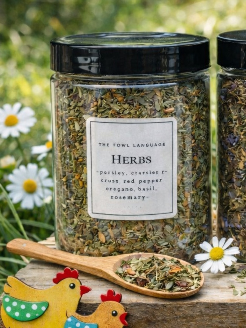 The Fowl Language Herb Mix Jar